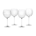 Mikasa Cheers White Wine Glasses Set of 4,Balloon Goblet Wine