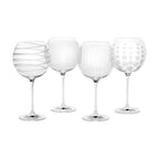 Mikasa Cheers White Wine Glasses Set of 4,Balloon Goblet Wine