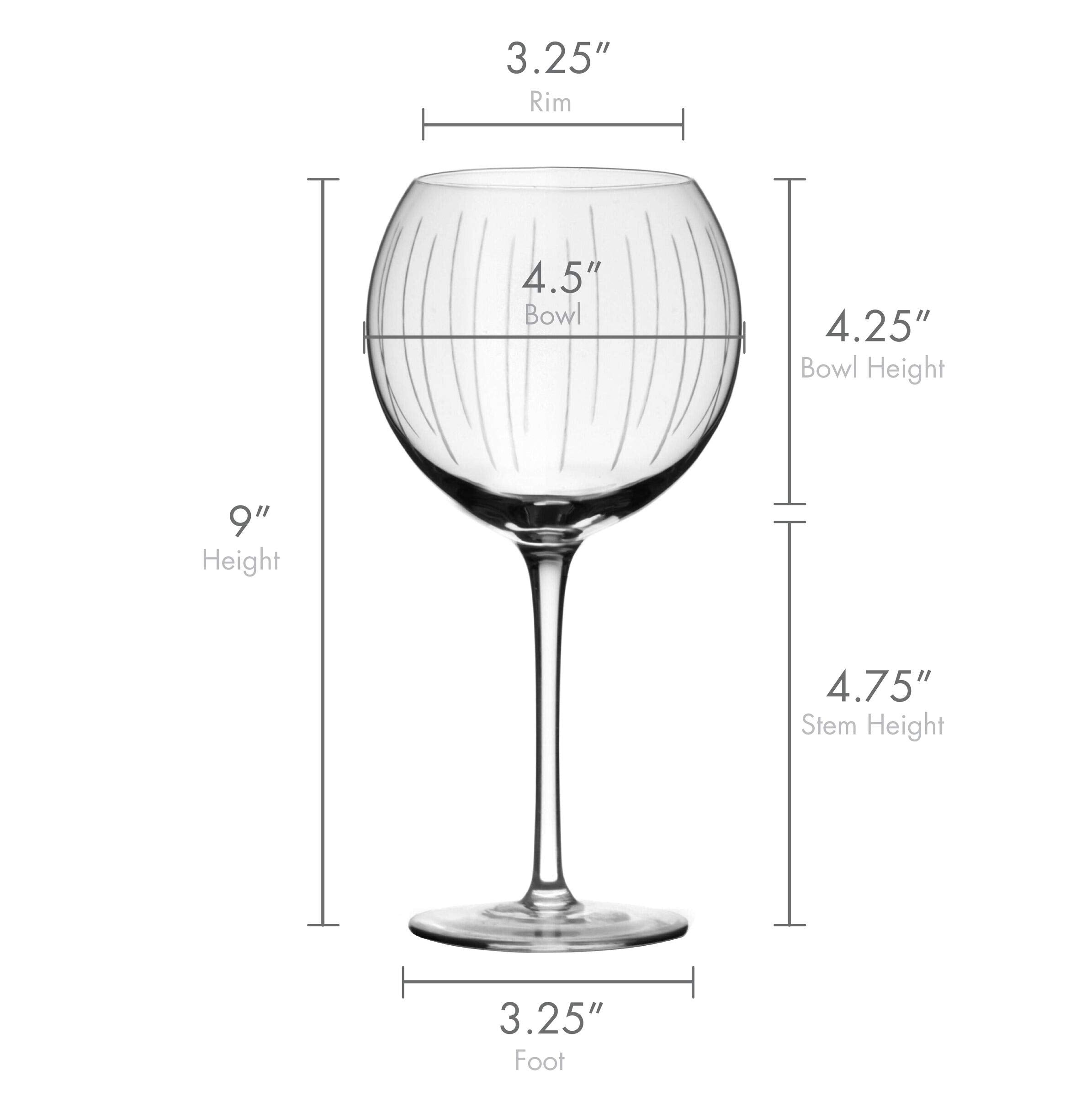 Mikasa Cheers White Wine Glasses Set of 4,Balloon Goblet Wine