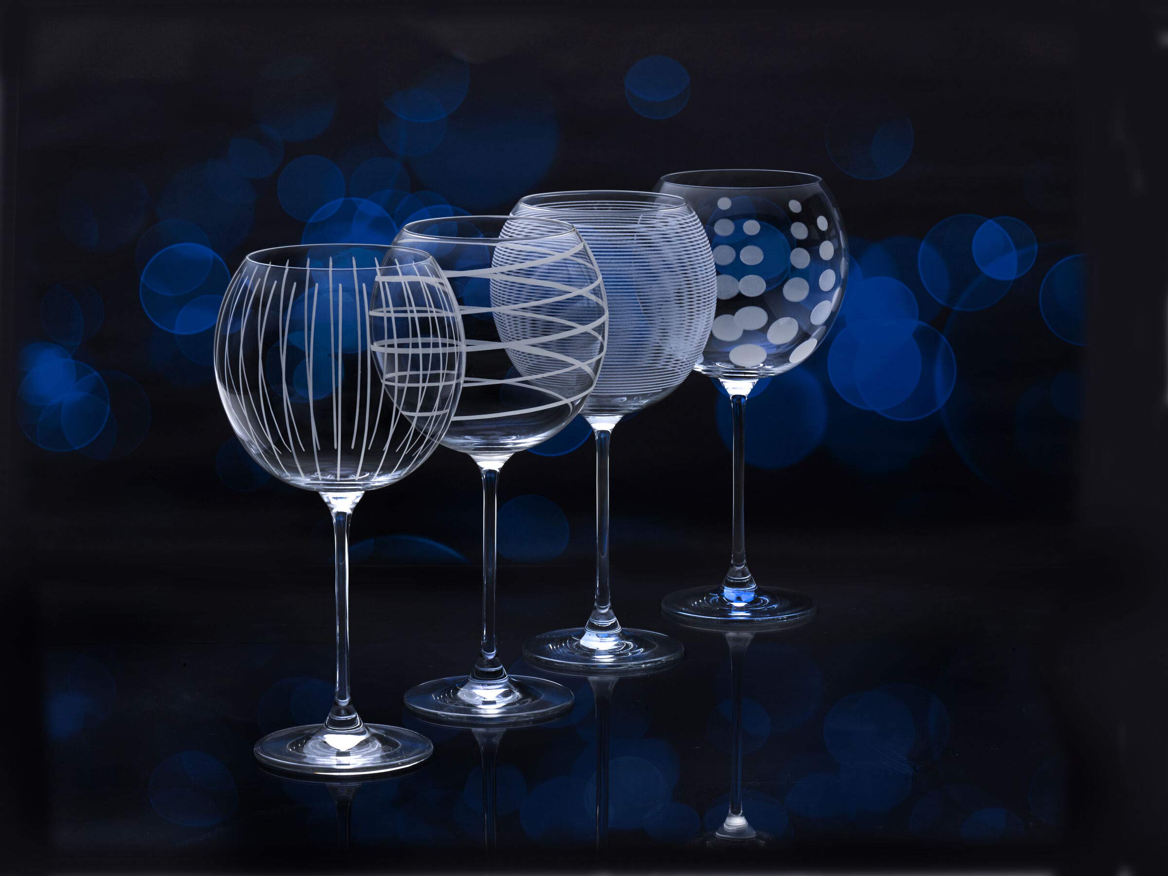 Mikasa Cheers White Wine Glasses Set of 4,Balloon Goblet Wine