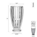 Mikiasa Estate Crystal Vase, 11 Inch