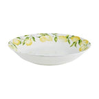 Mikiasa Lemons Bone China Lightweight Chip Resistant Serving Bowl, 10-Inch, Multicolored