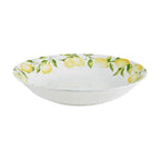 Mikiasa Lemons Bone China Lightweight Chip Resistant Serving Bowl, 10-Inch, Multicolored