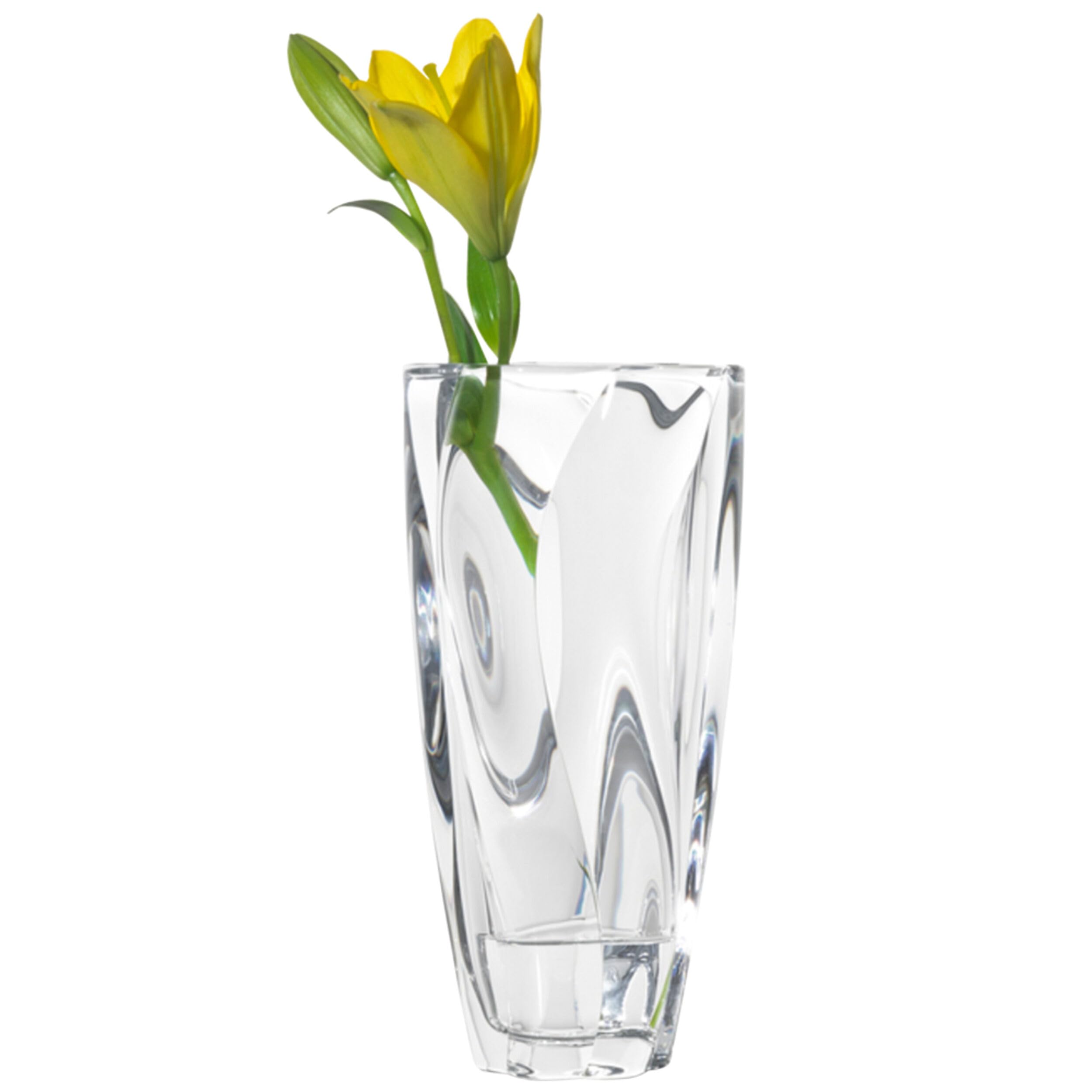 Mikiasa Cassia Crystal Glass Vase, 12 Inch