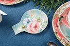 Mikiasa Bico Lemon Dreams Ceramic Spoon Rest for Stove Top, Kitchen Holder