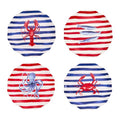 Mikiasa Bico Lemon Dreams Dinner Plates Set of 4, 11 In Ceramic Plates