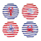 Mikiasa Bico Lemon Dreams Dinner Plates Set of 4, 11 In Ceramic Plates