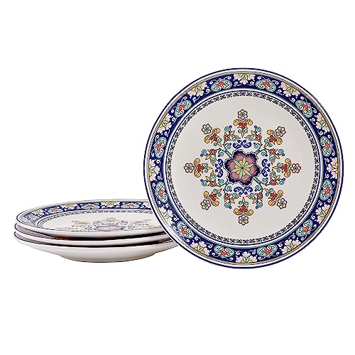 Mikiasa Bico Lemon Dreams Dinner Plates Set of 4, 11 In Ceramic Plates