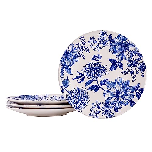 Mikiasa Bico Lemon Dreams Dinner Plates Set of 4, 11 In Ceramic Plates