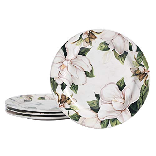 Mikiasa Bico Lemon Dreams Dinner Plates Set of 4, 11 In Ceramic Plates
