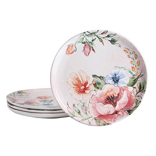Mikiasa Bico Lemon Dreams Dinner Plates Set of 4, 11 In Ceramic Plates