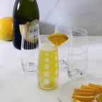 Mikiasa Cheers Stemless Flutes, 7.5 Oz - Clear, Set of 4