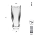 Mikiasa Baron Crystal Vase, 11.75 Inch