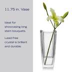 Mikiasa Baron Crystal Vase, 11.75 Inch