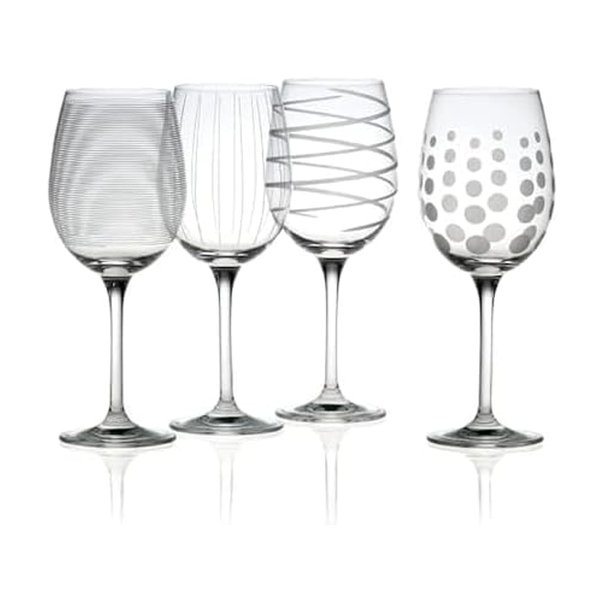 Mikasa Cheers White Wine Glasses Set of 4, White Wine Glass