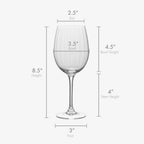 Mikasa Cheers White Wine Glasses Set of 4, White Wine Glass