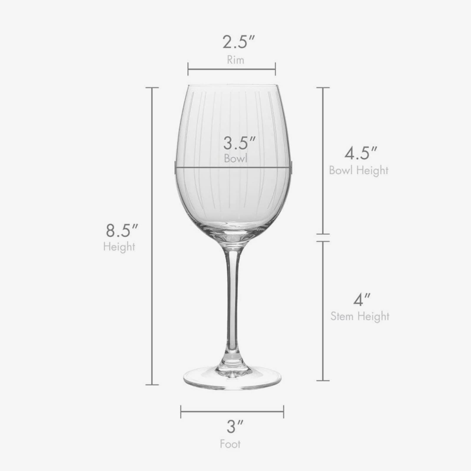 Mikasa Cheers White Wine Glasses Set of 4, White Wine Glass